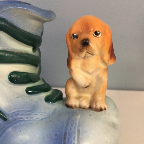 VINTAGE Lipper and Mann Basset Hounds Old Shoe Bank- BLUE - Picture 8 of 12